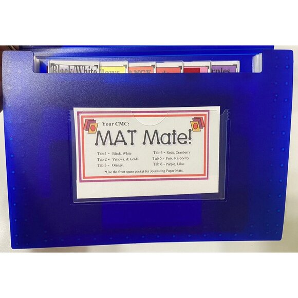 Creative Memories Photo Storage Blue File Accordion Organizer 7 1/2" X 5 1/2" - Picture 2 of 4